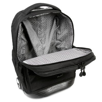 J World Duo 18" Rolling Backpack and Lunch Bag - Black