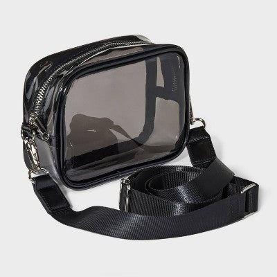 Clear Jelly Dome Crossbody Bag - Wild Fable Black