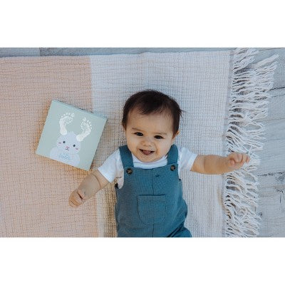 Pearhead 6"x6" My First Easter Wall Canvas Art Framed: Blue, Plywood, MDF, Horizontal Orientation