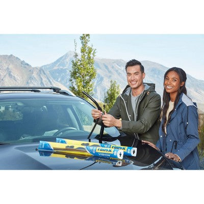 Rain-X 22" Vision Wiper Blade: Black Windshield Wipers, Plastic & Rubber, 1 Year Warranty (LOCAL PICKUP ONLY)