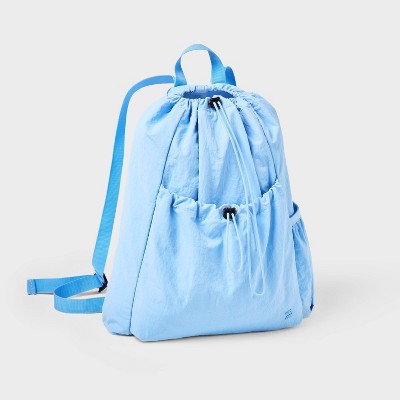 20L Cinch Backpack - All In Motion Blue: Water Repellent, 100% Recycled Nylon