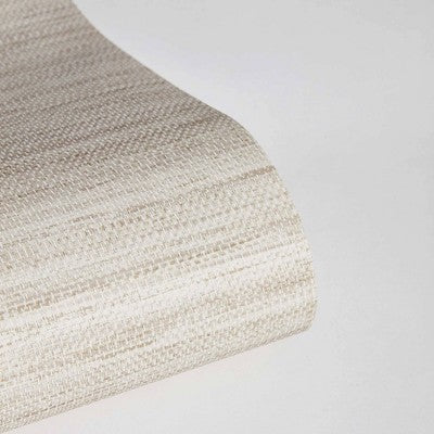 Tempaper & Co. Peel and Stick Wallpaper Horizontal Grasscloth Ecru (LOCAL PICKUP ONLY)