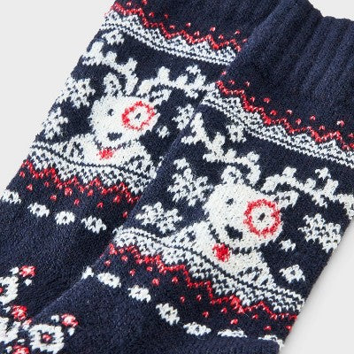 Women's Cozy Alpine Bullseye Dog Crew Super Soft Socks - Universal Thread