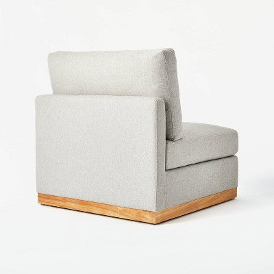 Woodland Hills Modular Armless Sectional Chair Light Gray - Threshold designed with Studio McGee (LOCAL PICKUP ONLY)
