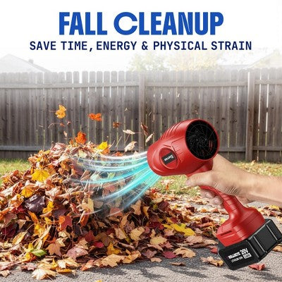 Bullseye Blower 20V Rechargeable Cordless Leaf Blower Dust Air Snow Blower 24,000 RPM Handheld Electric Blower with Battery and Charger