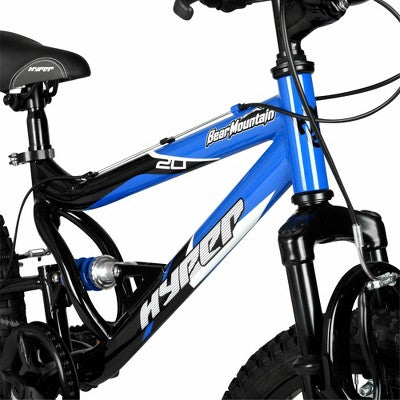 Hyper 20" Full Suspension Bear Mountain Bike - Black/Blue (LOCAL PICKUP ONLY)