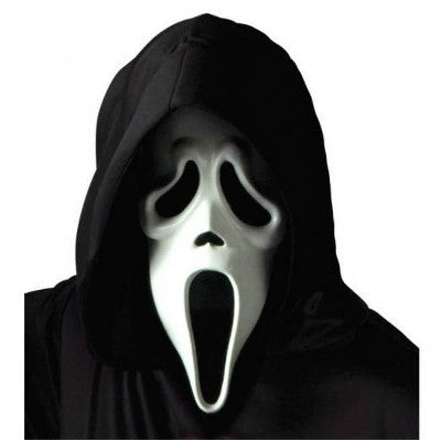 Fun World Ghostface Adult Halloween Costume Mask with Shroud One Size Fits Most