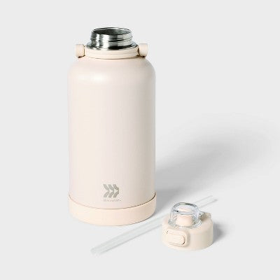 64oz Stainless Steel Vacuum Insulated Water Bottle Chalk - All In Motion