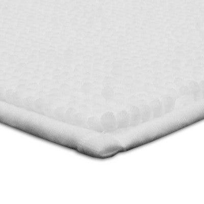 20"x32" Everyday Chenille Bath Rug White - Room Essentials: Machine Washable, Tufted Polyester, Non-Slip Backing