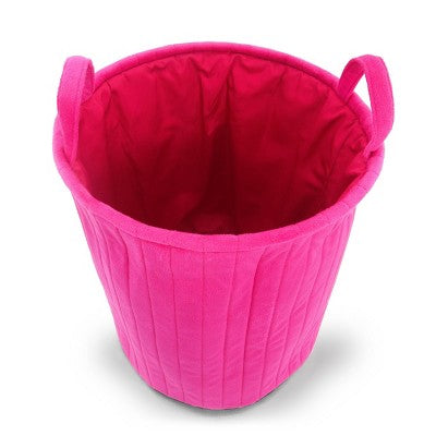 Large Velvet Bin Pink - Bullseye's Playground