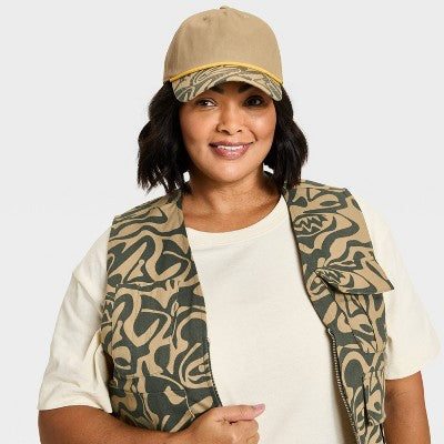 Black History Month Adult Satin-Lined Baseball Hat - Tan