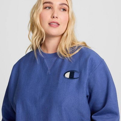 Champion Adult Sizing Iconic Embroidered Crewneck Sweatshirt S