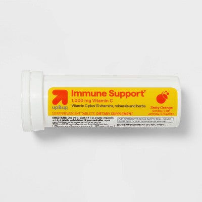Immune Support Effervescent Tablets - Orange Flavor - 10ct - up&up