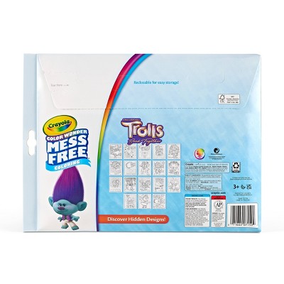 Crayola Color Wonder Trolls 3 Foldalope