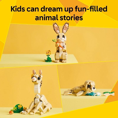 LEGO Creator 3 in 1 Cute Bunny Building Toy with 3 Build Options, Bunny, Seal or Llama 31162