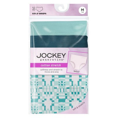 Jockey Generation Girls' 3pk Briefs - Blue S