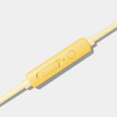 Wired On-Ear Headphones Sunny Yellow/White - heyday