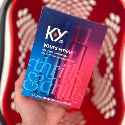K-Y Yours + Mine Couples Personal Lube - 3 fl oz/2ct