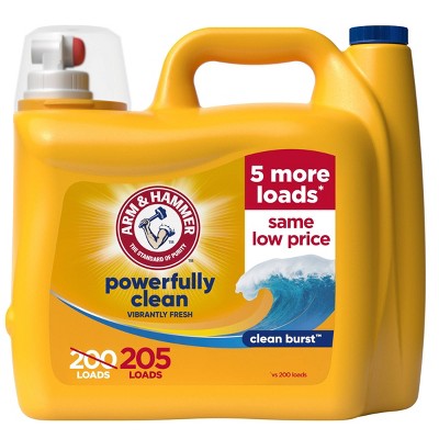 Arm & Hammer Clean Burst Liquid Laundry Detergents 205 Loads - 205 fl oz