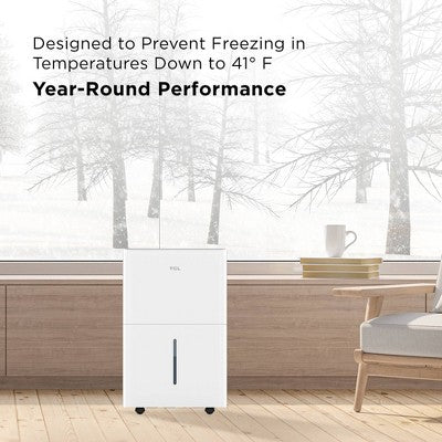 TCL 2000sqft Smart Dehumidifier Energy Star Most Efficient 2024 25 Pints Per Day (H25D44W): Basement & Room Use, 3 Settings (LOCAL PICKUP ONLY)
