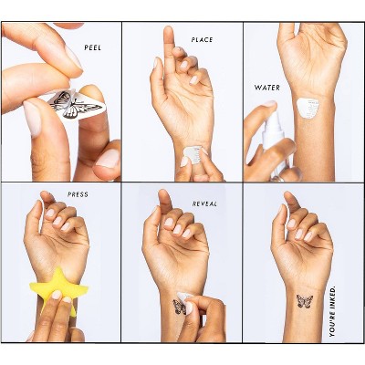 INKED by Dani Feel Good Pack Temporary Tattoos - 20ct