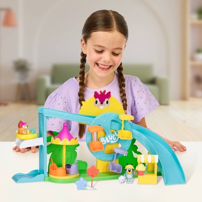 Bluey Amusement Park Playset (Target Exclusive): Plastic Doll Playset for Ages 3 (LOCAL PICKUP ONLY)