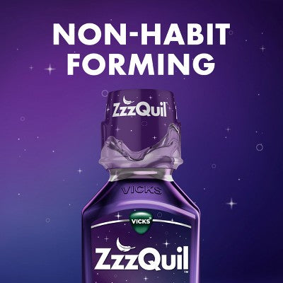 ZzzQuil Nighttime Sleep-Aid Liquid - Berry - 24 fl oz