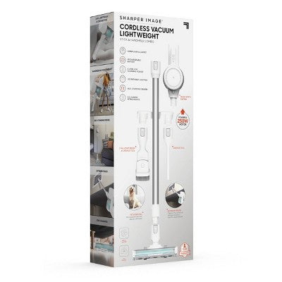 Sharper Image Cordless Vacuum Lightweight Stick and Handheld Combo White (LOCAL PICKUP ONLY)
