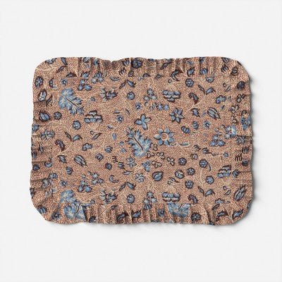 2pk Block Print Ruffle Placemats - Threshold