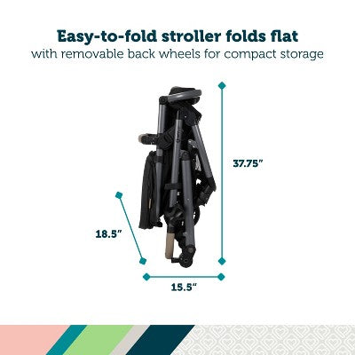 Safety 1st on Board Slide 6-in-1 Travel System with Safety Slide Base - Gray (LOCAL PICKUP ONLY)