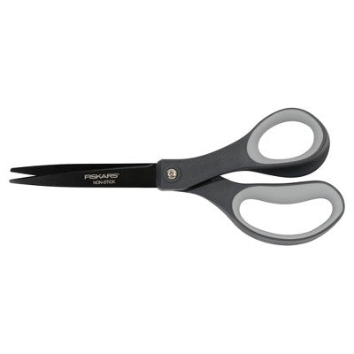Fiskars Performance 8" Softgrip Non-Stick Titanium Fashion Scissors Black