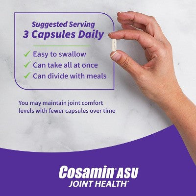 Cosamin ASU Joint Health Capsules for Active Lifestyle Support, Joint Comfort, and Cartilage Protection 150 Ct