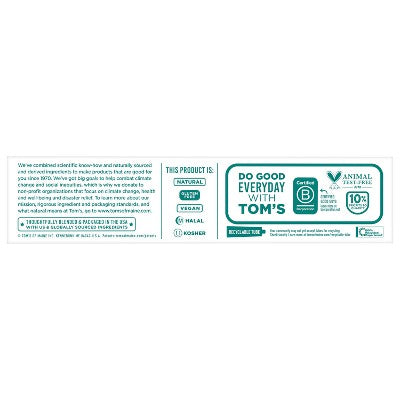 Tom's of Maine Antiplaque and Whitening Toothpaste - 4.5oz