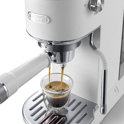 DeLonghi Dedica Duo Espresso and Cold Brew Machine with Milk Frother for Hot & Iced Coffee, Cappuccinos, Lattes & More Vanilla