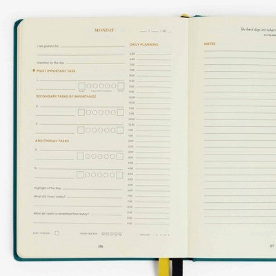 Intelligent Change The Productivity Undated Planner Teal