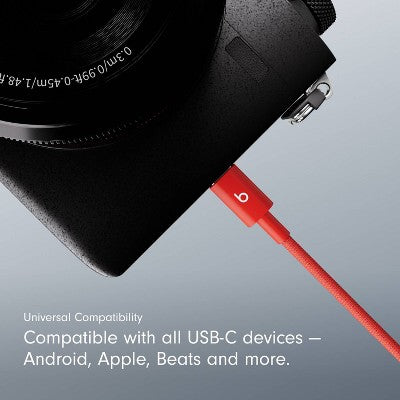 Beats USB-C to USB-C Woven Cable (1.5 m) - Rapid Red