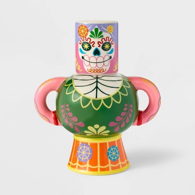 31oz Dia de Muertos Ceramic Cantaro Tea Cup and Jug