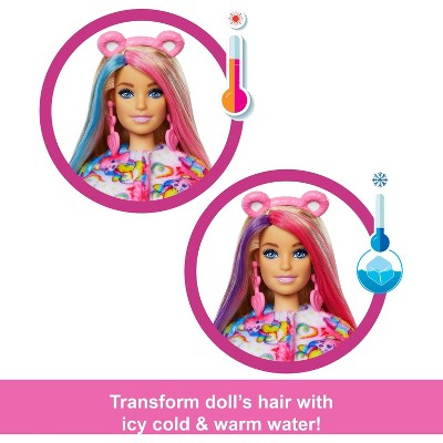 Barbie Cutie Reveal Care Bears Doll & Accessories, Series 2 Togetherness Bear with 10 Surprises