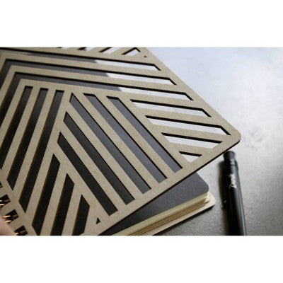 Denik Clyde Die Cut Wood Cover Journal