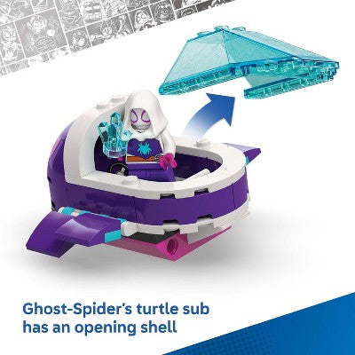 LEGO Marvel Spidey And His Amazing Friends Spidey: Underwater Vehicles Building Toy, Easter Basket Gifts for Kids, 11207