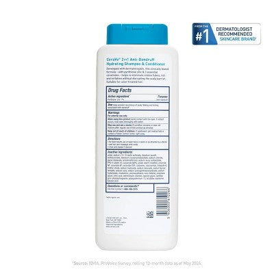 CeraVe Anti-Dandruff 2-in-1 Shampoo & Conditioner - 12 fl oz