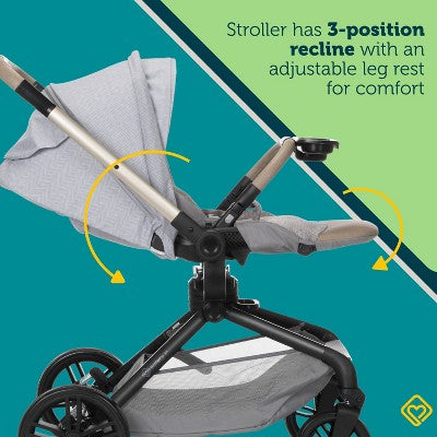 Safety 1st Turn & Go Rotating Travel System - French Gray (LOCAL PICKUP ONLY)