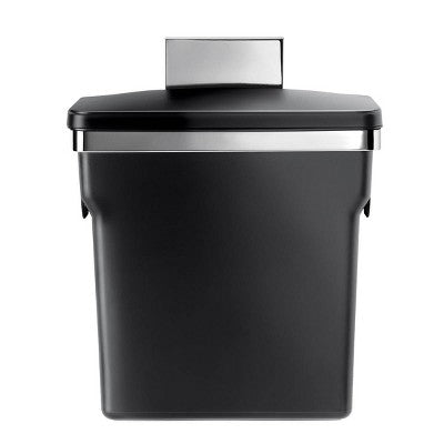 simplehuman 10L Under Cabinet Kitchen Trash Can Hanging or Mounted Garbage Can