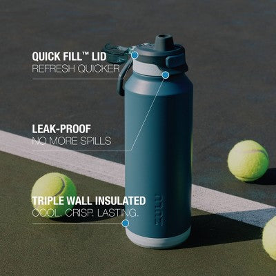 Zulu 24oz Stainless Steel Powerfill Pro Water Bottle - Blue