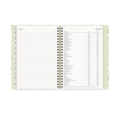 Morris & Co. 6"x9" by Blue Sky 2026 Weekly/Monthly Concealed Wirebound Planner Hardcover Leicester Floral