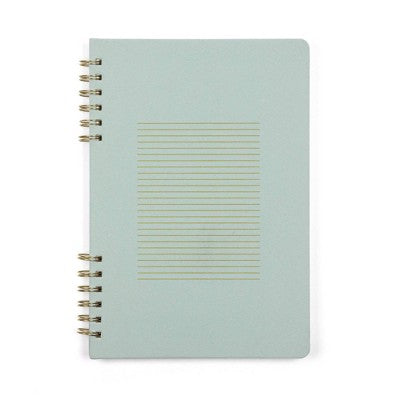 Altitude 160pg Ruled Journal 7.25"x10.5" Split Twin WireSeafoam Blue