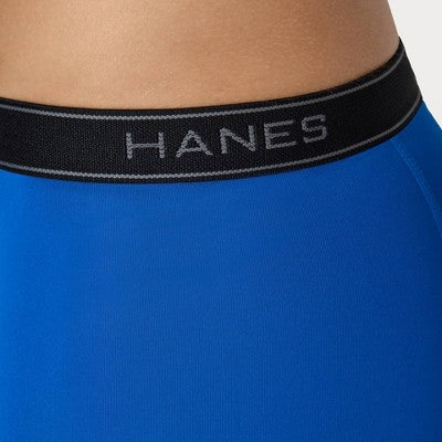 Hanes Men's Performance Stretch Boxer Briefs - Gray/Blue L