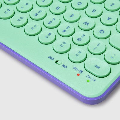 Bluetooth Keyboard - heyday Spring Teal: Membrane, USB-A, 60% Size, Home Use