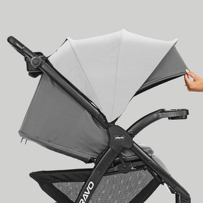 Chicco Bravo LE ClearTex Quick-Fold Stroller - Pewter (LOCAL PICKUP ONLY)