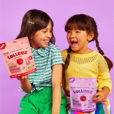 The Eez Co. Lolleez Organic Throat Soothing Pops - Mixed Berry/Elderberry - 15ct